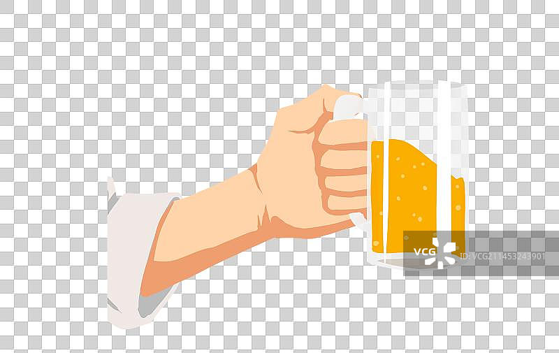 年轻人举杯图片素材