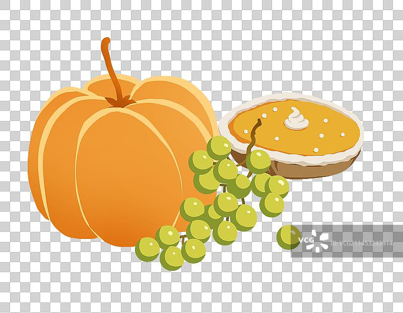 南瓜葡萄面包图片素材