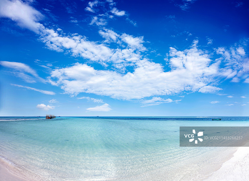 海南三亚三沙市西沙群岛银屿岛海岸图片素材