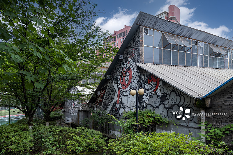 四川美术学院美景图片素材