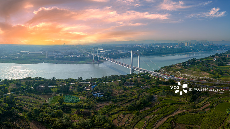 重庆江津白沙长江大桥图片素材
