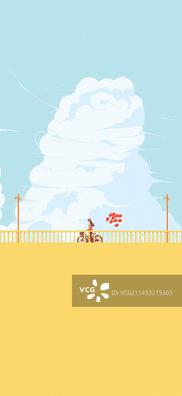 秋天的治愈也是云朵和天空给的图片素材