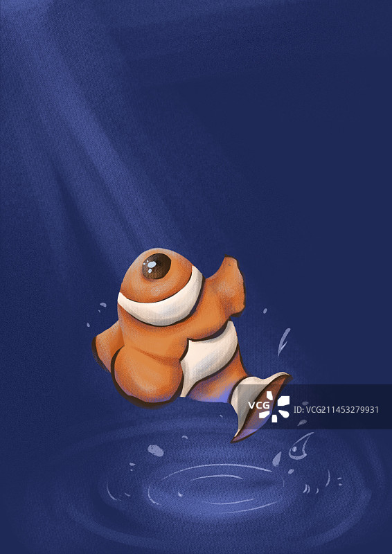 小丑鱼插画图片素材