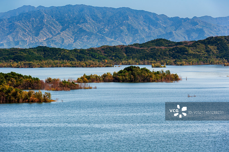 密云水库一角图片素材