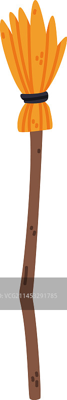 万圣节不给糖就捣蛋之女巫扫帚图片素材