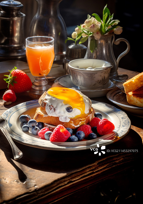 一份早餐图片素材