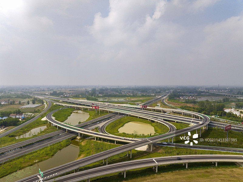 G2京沪高速沂淮江段扩建完成全线通车图片素材