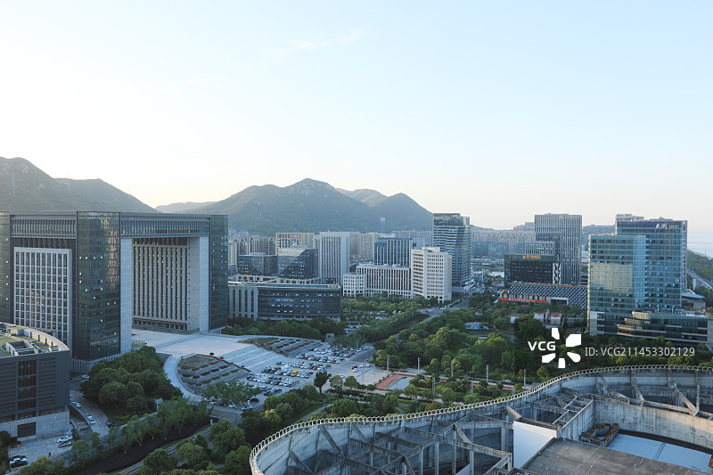 舟山市东港城市风光图片素材