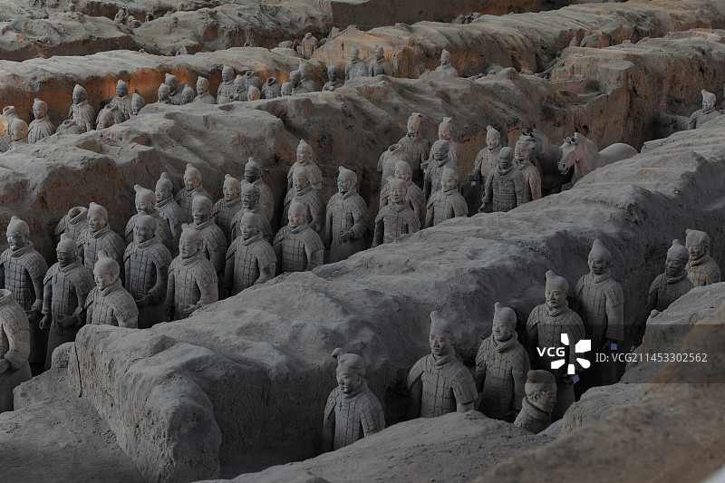 西安秦始皇陵兵马俑图片素材