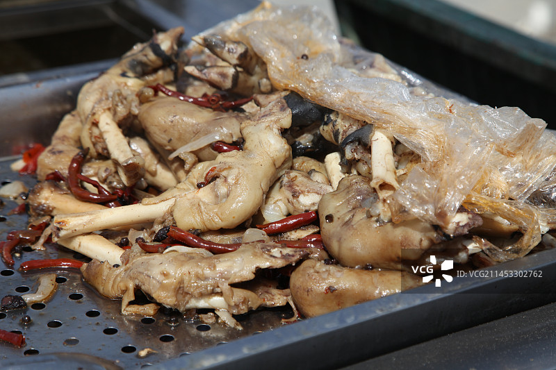 新疆哈密特色美食：胡辣羊蹄图片素材