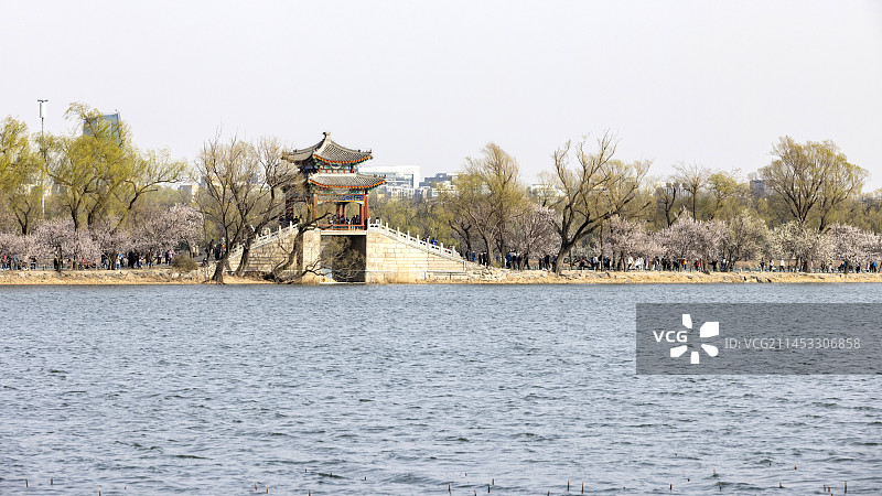 北京颐和园西堤练桥图片素材