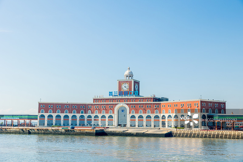 辽宁省大连市普兰店区皮口港码头图片素材