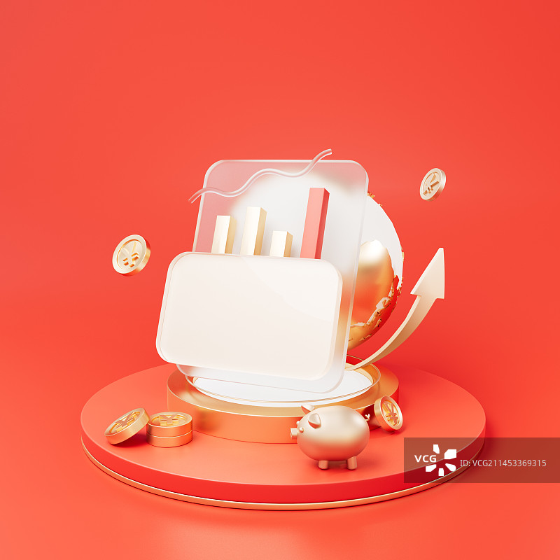 金融理财三维素材图片素材