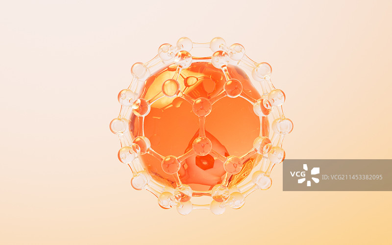 细胞与生物科技概念3D渲染图片素材