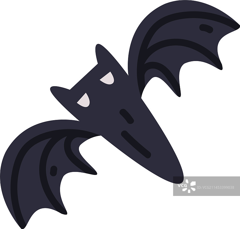 万圣节之夜飞行的黑色蝙蝠图片素材