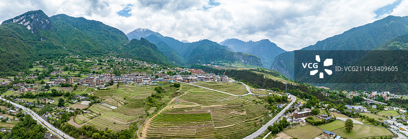 云南贡山风情丙中洛乡村旅游区自然风光图片素材