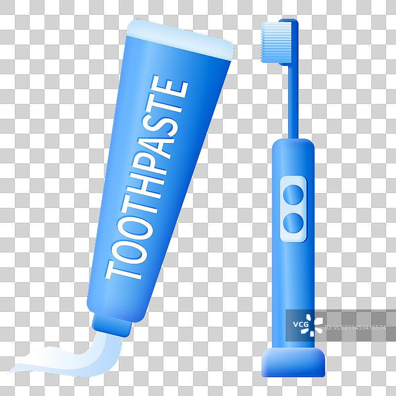 电动牙刷牙膏口腔卫生用品图片素材