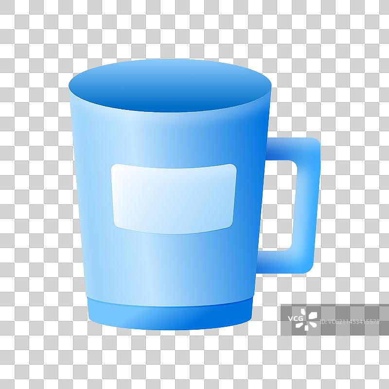 蓝色杯子图片素材
