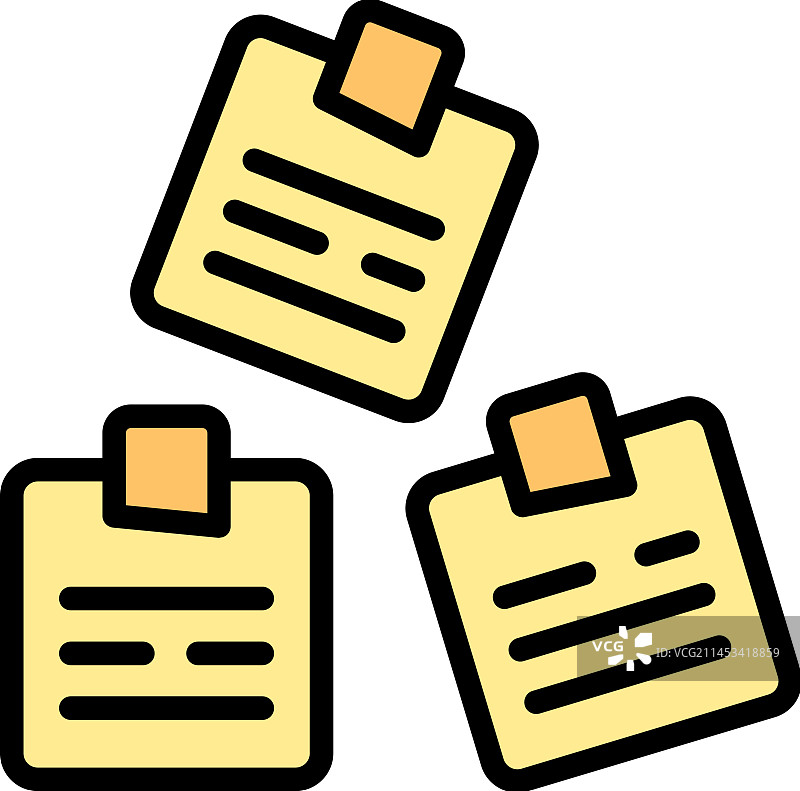 案例研究扁平图标图片素材