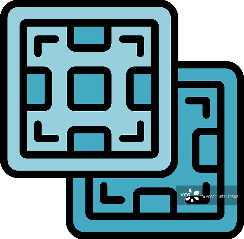 扁平清洁地板图标图片素材