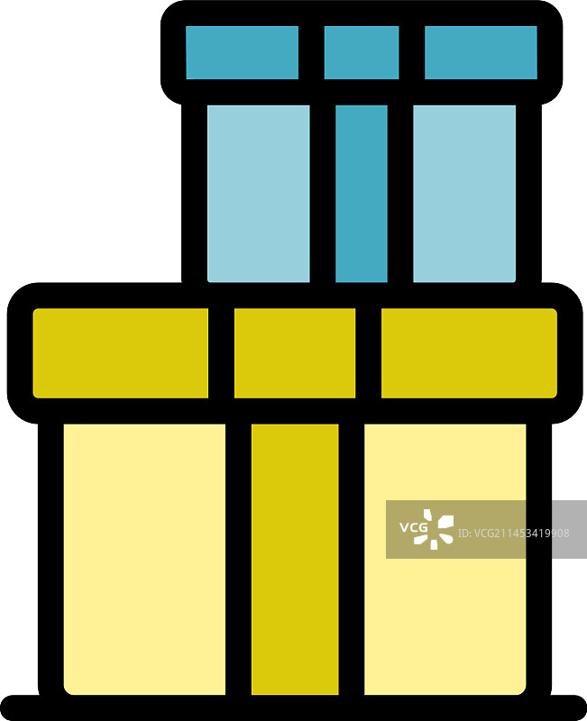 礼盒奖品图标（扁平风格）图片素材