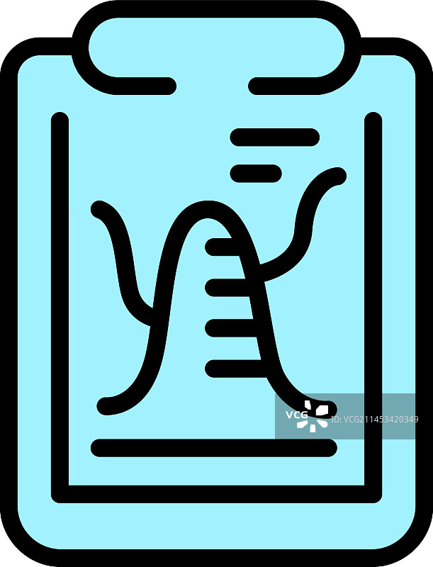 数据图表剪贴板扁平图标图片素材