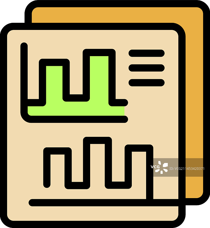 科技数据扁平图标图片素材