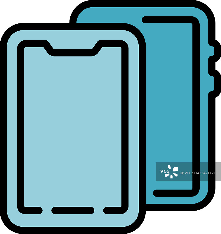 设备外壳扁平图标图片素材