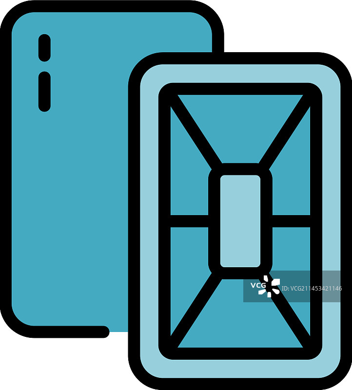 手机壳扁平图标图片素材