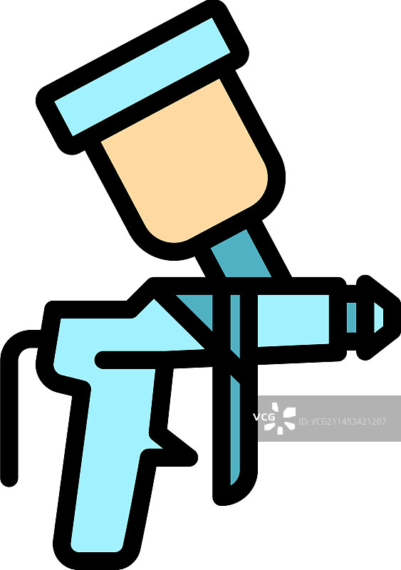 燃气喷雾器扁平图标图片素材