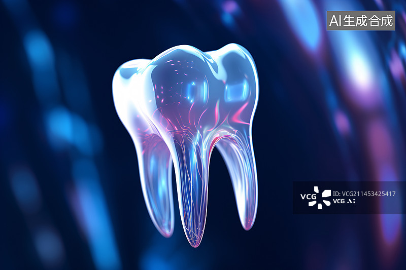 【AI数字艺术】国际爱牙日，保护牙齿关注口腔健康医疗背景图片素材
