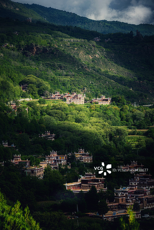 甲居藏寨图片素材