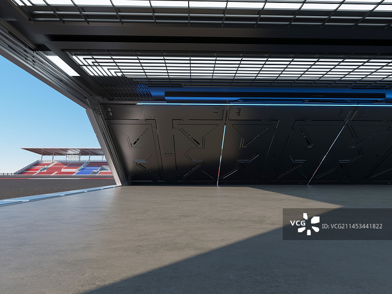 F1赛车场停车工作间图片素材