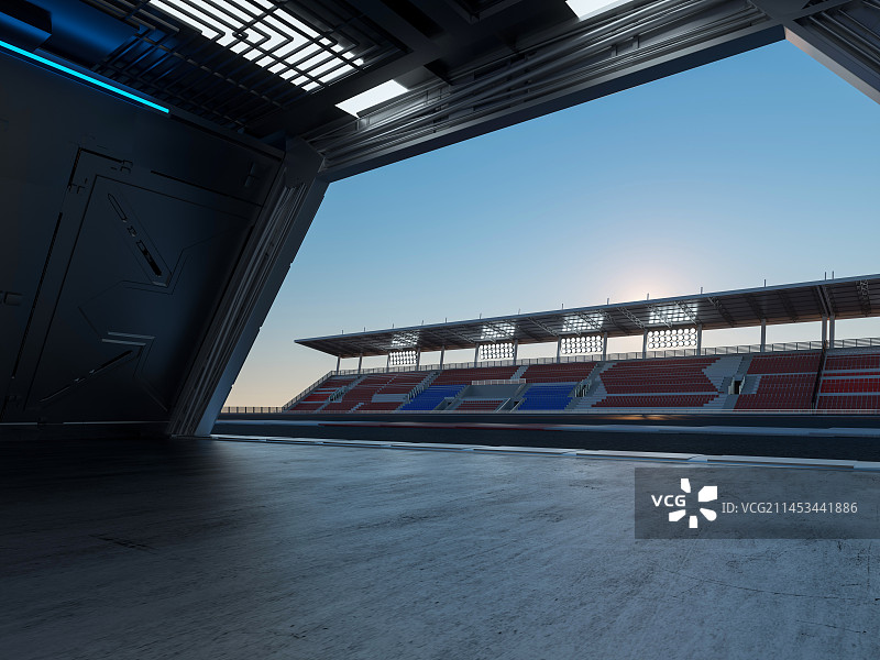 F1赛车场停车工作间图片素材