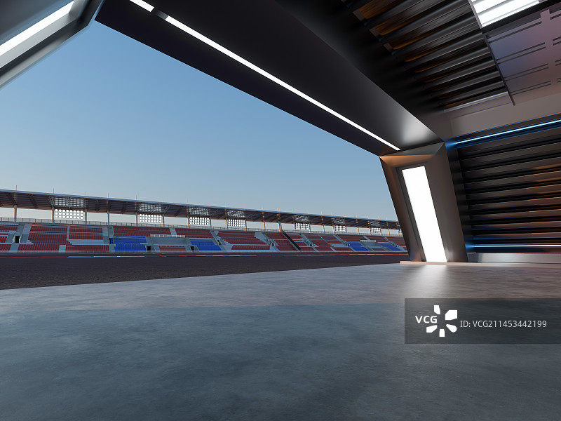 F1赛车场停车工作间图片素材