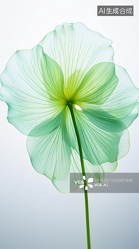 【AI数字艺术】绿色叶脉图片素材