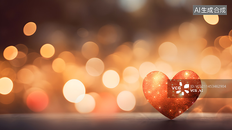 【AI数字艺术】七夕情人节爱心背景图片素材