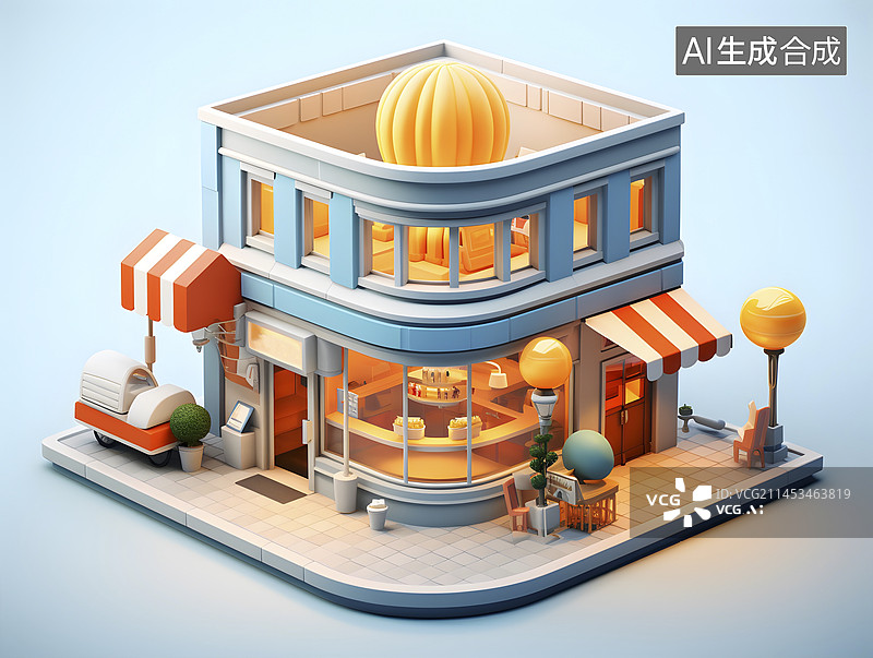 【AI数字艺术】金融类3D图标图片素材