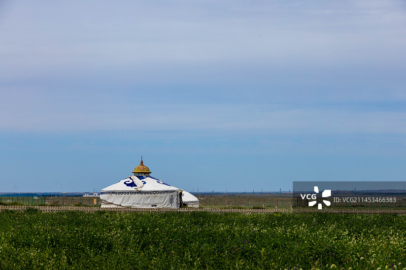 鄂尔多斯草原蒙古包图片素材