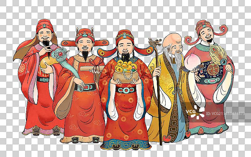 五福临门图片素材