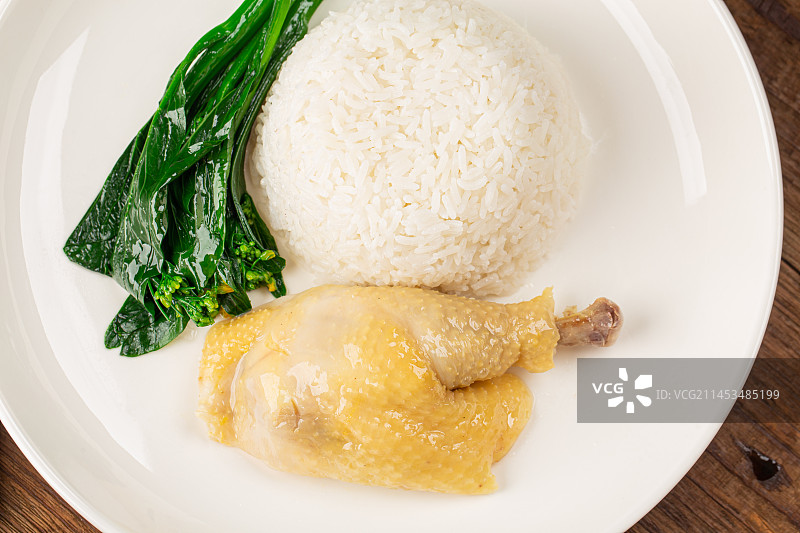白切鸡腿饭图片素材