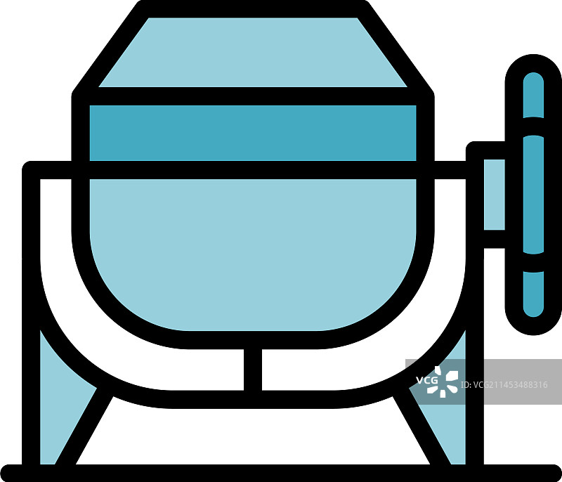 搅拌机扁平图标图片素材