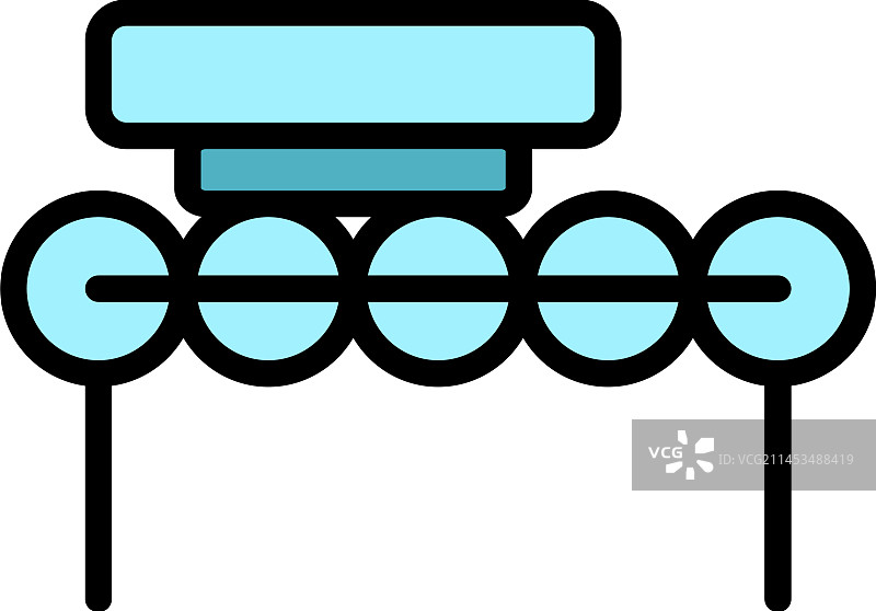 汽车车轮图标（扁平风格）图片素材