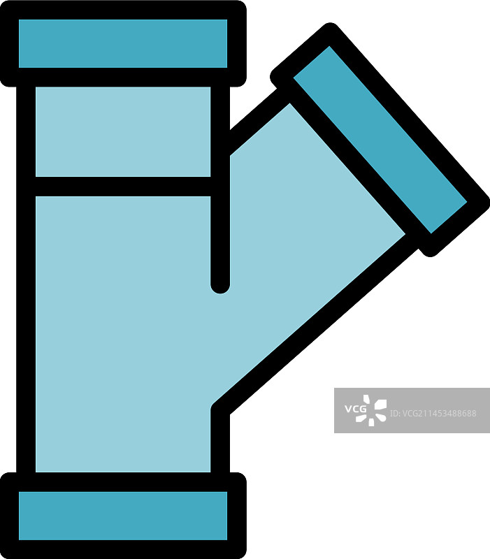 渗透管道扁平图标图片素材