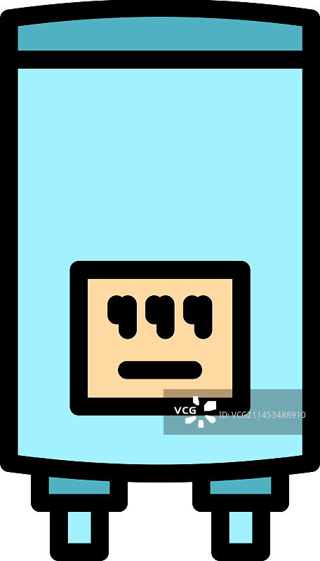 燃气锅炉仪表扁平图标图片素材