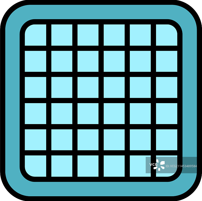 电动华夫饼机扁平图标图片素材