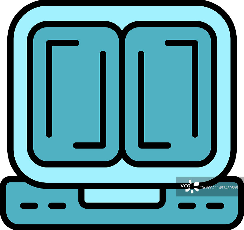 华夫饼机图标（扁平风格）图片素材