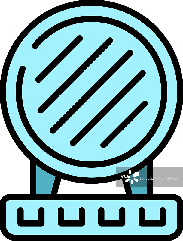 油炸锅扁平图标图片素材