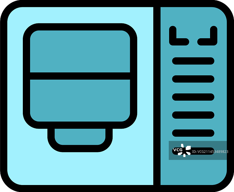 烹饪面包图标（扁平风格）图片素材