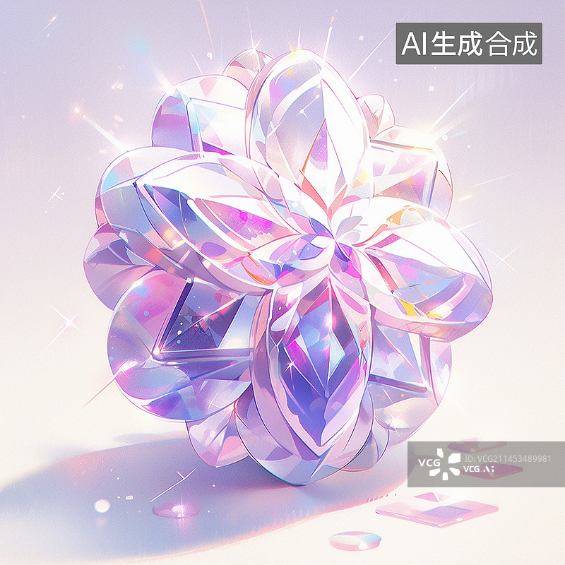 【AI数字艺术】3D钻石戒指元素图案图片素材